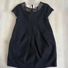 Zara Kids 黒 半袖 ワンピース 5-6歳