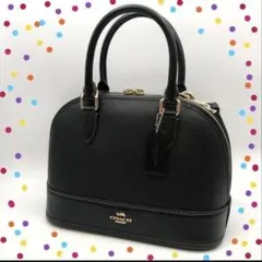 新作、COACHコーチサブリナブラックレザー2wayショルダーバック