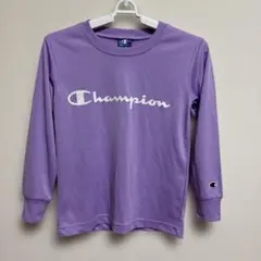 Champion チャンピオン 長袖Tシャツ 140 パープルのサムネイル