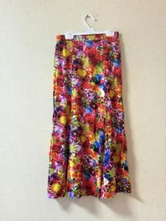 GU mika ninagawa 花柄ロングスカート XL - メルカリ