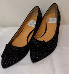 新品⭐︎ランバン　ブラックリボンパンプス 24cm