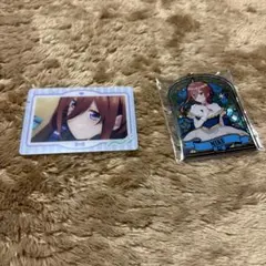 五等分の花嫁　三玖　カード　ステンドグラス風アクリルキーホルダー