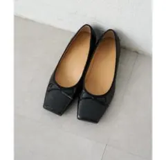 【Loungedress】【GALENA】スクエアトゥバレエパンプスのサムネイル
