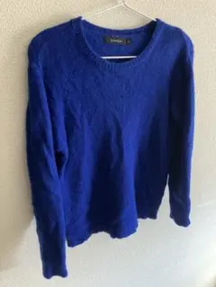 RAGEBLUE ウールニットカットソー　ロイヤルブルー