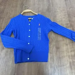 【新品】ラルフローレン ニット カーディガン ブルー　140