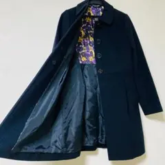 ポールスミス　Paul Smith BLACK ウールコート 花柄 サイズXL