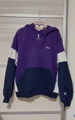 フィラ パーカー FILA 紫 スウェット トレーナー プルオーバー