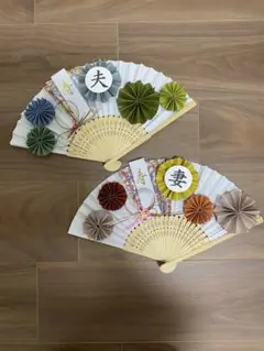 前撮り用　ウェディング　扇子