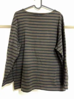 無印良品　メンズ　ボーダーTシャツ 長袖