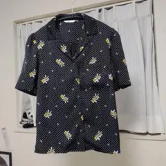 SLY ドット柄 花柄 半袖シャツ ブラウス