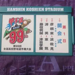 第104回全国高校野球選手権大会 対戦看板マグネット 大会2日目 - メルカリ