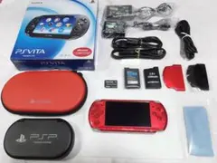 PSP3000　レッド　綺麗な美品　液晶画面は、完全に無傷　カバーは、未使用