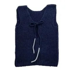 EMPORIO ARMANI エンポリオアルマーニ ベスト 紺 ニットサイズ38
