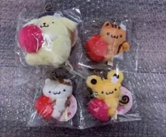 ポムポムプリン いちごフレンズシリーズ マスコット むにゅぐるみ
