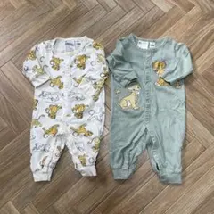 H&M カバーオール まとめ売り　ディズニー　ライオンキング　60-70cm