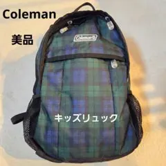 複数割引します様 美品 Coleman タータンチェック キッズリュック
