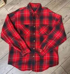 60年代 BIGMACの赤と黒のチェック柄のネルシャツ