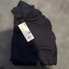 UNIQLO ソフトタッチタートルネックT 長袖 ネイビー S