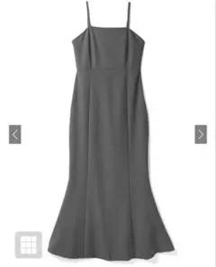 【美品】マーメイドキャミワンピース グレー ai16