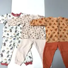 美品⭐︎UNIQLOキルティングパジャマ3点セット