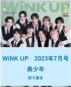 【送料無料】美少年　Wink up　2023年7月号／切り抜き