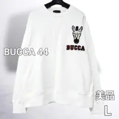 BUCCA 44 アニマルワッペン クールネック スウェット 美品 ユニセックスのサムネイル