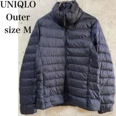 UNIQLO ダウンジャケット　アウター ネイビー サイズM