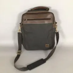 No5671 ダンヒル　ショルダーバッグ　ブラウン　メンズ　スクエア　送料無料