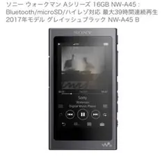 SONY ウォークマン Aシリーズ NW-A45(G) - メルカリ