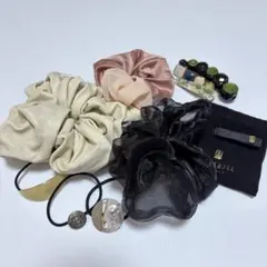 シュシュ ゴム ヘアクリップ ヘアアクセ まとめセット