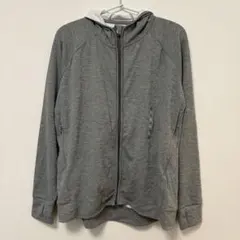 無印良品 UVカット ジップアップパーカー XL グレー 婦人