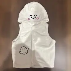 【シナぷしゅ】フード付き　なりきり　スリーパー　ベスト　防寒　フリース　95