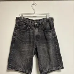 ZARA ケミカルウォッシュ デニム ショートパンツ