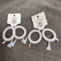 Disney プリンセスシンデレラガール ヘアゴム 4個セット