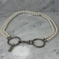 DOLCE&GABBANA ドルガバ パール チェーンベルト ベルト リング - メルカリ