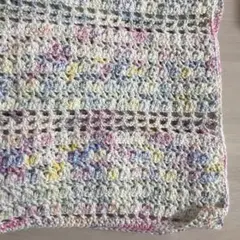 手編みブランケット 毛糸 かぎ針編み ハンドメイド