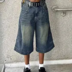 【美品】　デニムパンツ　ハーフパンツ　ショートパンツ　ジーンズ　韓国