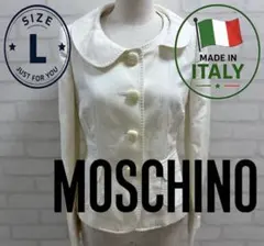 ★美品★ MOSCHINO コーデュロイ ジャケット イタリア製 ホワイト Lのサムネイル
