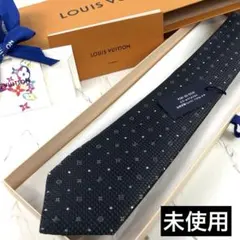 ももこ様専用　未使用　現行　ルイヴィトン　ネクタイ　モノグラムテクスチャードドッ