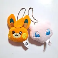 ポケットモンスター ボールチェーン付き フェイス ぬいぐるみ 2点セット