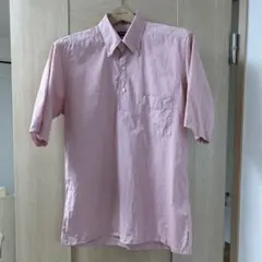 BEAMS F 半袖 プルオーバーシャツ ピンク