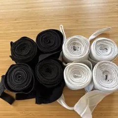 ボクシング バンテージ 4本セット 黒白