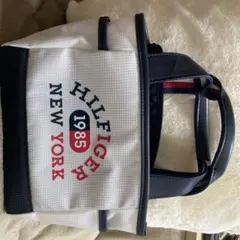 HILFIGER 1985 バッグ ホワイト・ネイビー