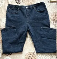 大きいサイズデニム調ストレッチパンツ