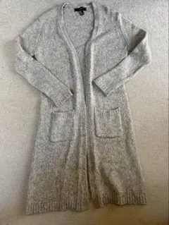 forever21 グレー ニット ロングカーディガン