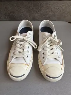 【レザーモデル】コンバース ジャックパーセル ホワイト 24.0cm 本革