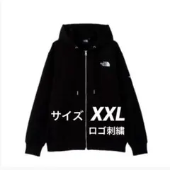 ノースフェイス THE NORTH FACE スクエア ロゴ フルジップ 黒