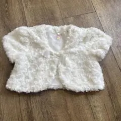 新品 未使用品 マザウェイズ 半袖 ボレロ ホワイト 120cm