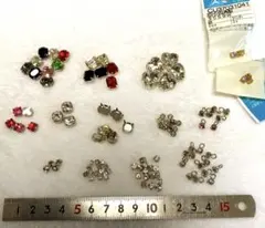 台付ラインストーン デコパーツ まとめ売り ネイルアート レジンアート