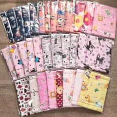 子供用マスク　年中〜低学年　ハンドメイド　３２枚まとめ売り
